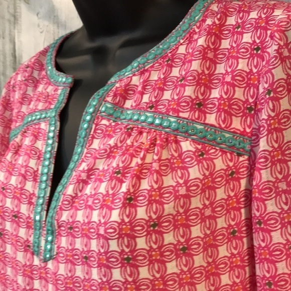 Vineyard Vines Silk Tunic Dress/Size 00 - Picture 5 of 12